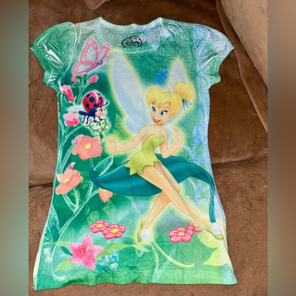 Vintage Tinker belle T-shirt, like new, worn once, girls size m/m 7/8